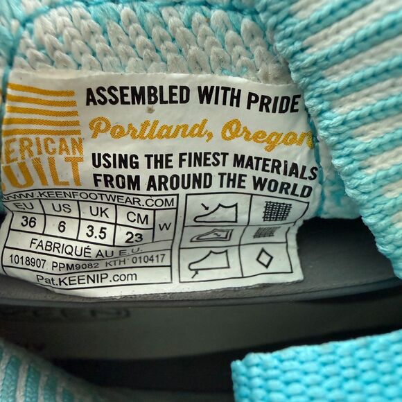 Size 6 - Keen Evofit One Knight Hiking Sandals Women’s Paloma Lake Blue - Picture 7 of 13